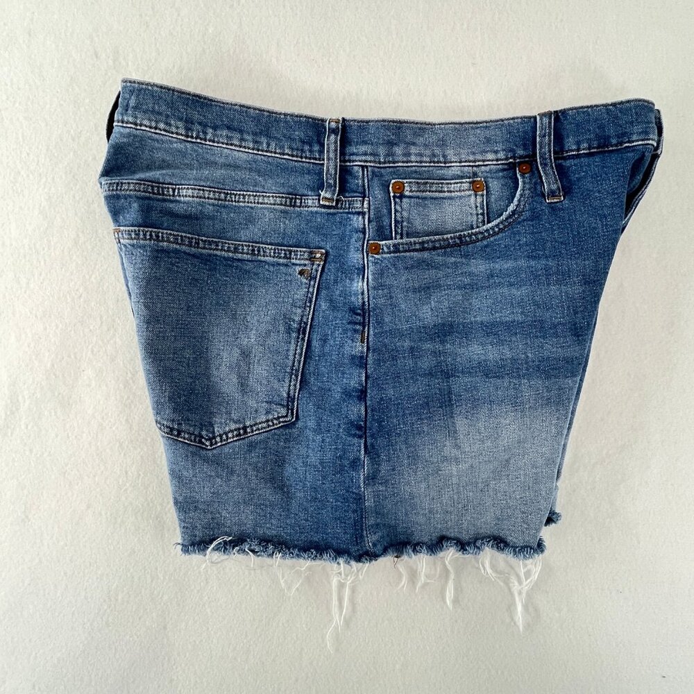 SOLD MADEWELL Womens Size 32 High Rise Denim Jean Shorts Magic Pockets - Picture 4 of 16